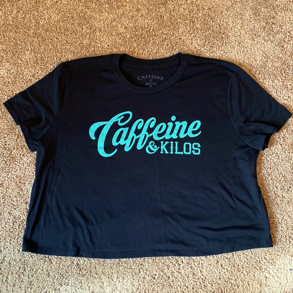 Caffeine and Kilos crop t shirt